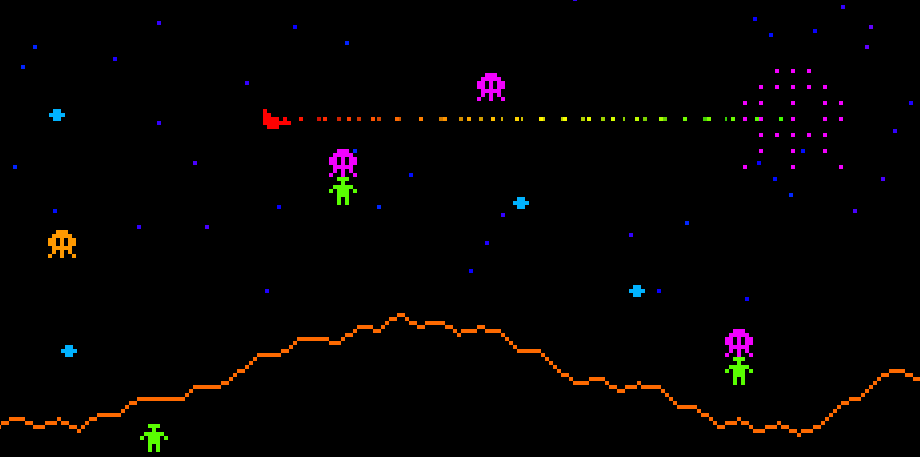 defender arcade game graphics